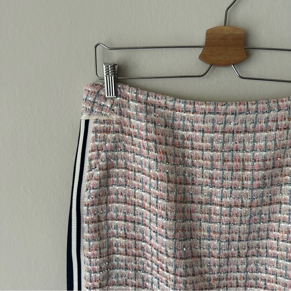 Anthropologie Maeve Tweed Midi Skirt Pink Size 10 NWT Classic - Picture 5 of 10